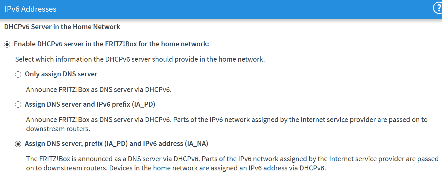 Fritz!Box ipv6 addressing image