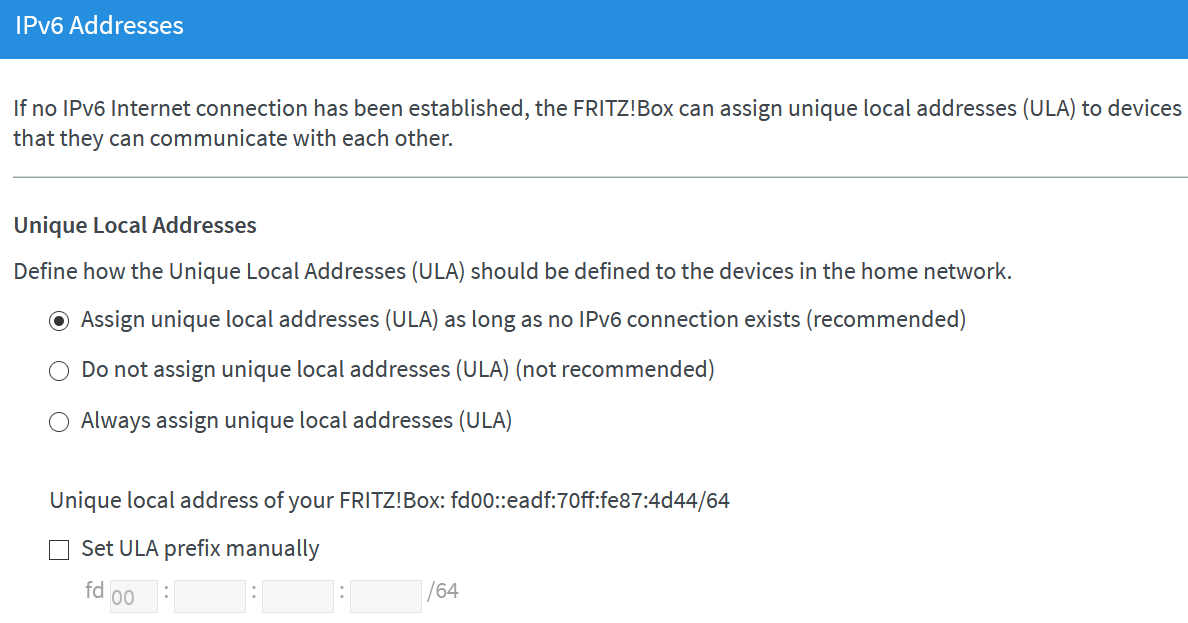 Fritz!Box ipv6 addressing image